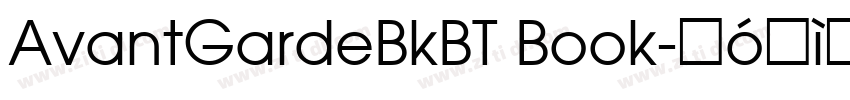 AvantGardeBkBT Book字体转换